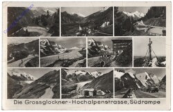 Großglockner, Hochalpenstraße, Multiansicht, Südrampe