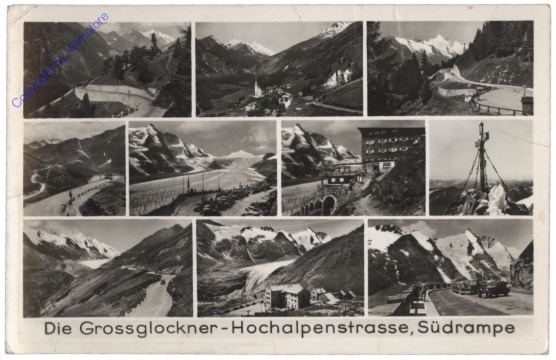 Großglockner, Hochalpenstraße, Multiansicht, Südrampe