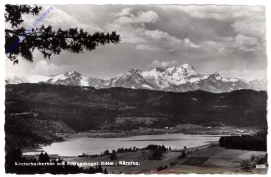 Keutschach, Keutschachersee mit Mittagskogel