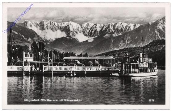 Klagenfurt, Wörthersee mit Karawanken