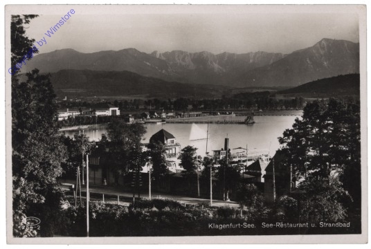 Klagenfurt, Wörthersee, See-Restaurant und Strandbad