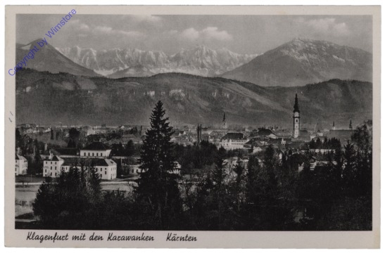 Klagenfurt, mit den Karawanken