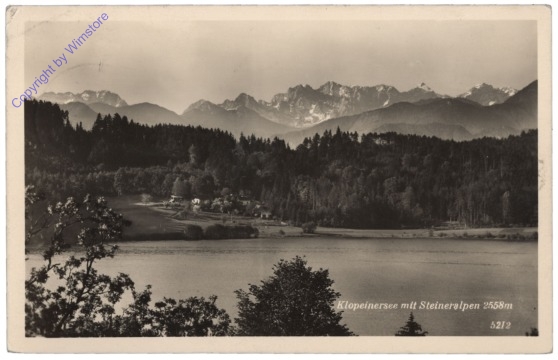 Klopeinersee, mit Steineralpen