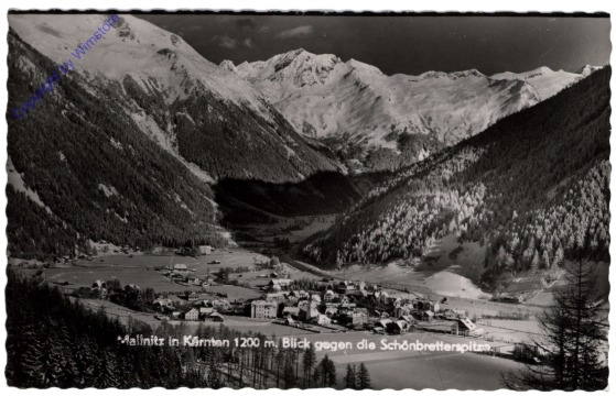 Mallnitz, mit Blick gegen die Schönbretterspitze