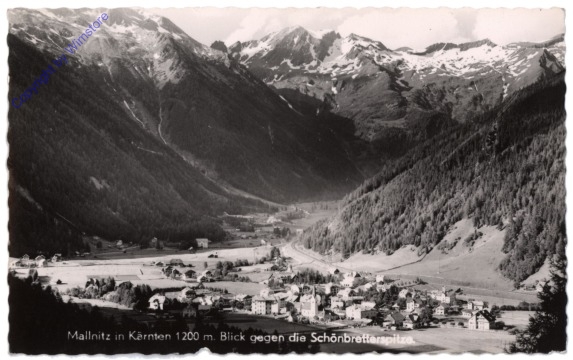 ak113731 Mallnitz, Blick gegen die Schönbretterspitze