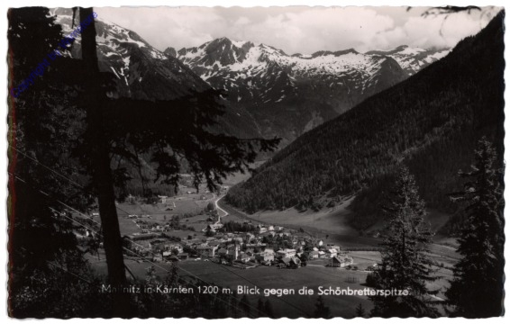 ak113735 Mallnitz, Blick gegen die Schönbretterspitze