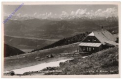 Millstatt, Millstätter Hütte mit Fernsicht nach Süden