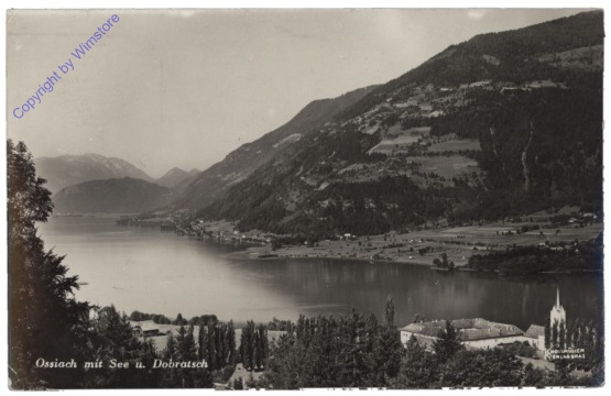 ak113892 Ossiach, mit See und Dobratsch
