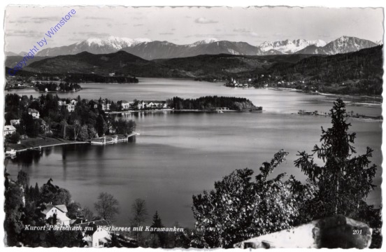 ak113951 Pörtschach, mit Karawanken