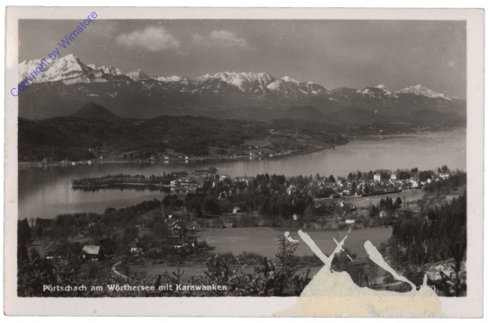 ak113962 Pörtschach, mit Karawanken