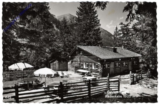 Bad Gastein, Böckstein, Radeckalm, Gastwirtschaft