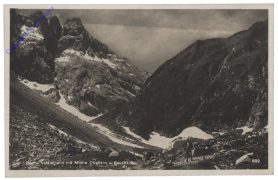 ak114088 Valentintörl, Obere Valentinalm mit Monte Coglians und Rauchkogel