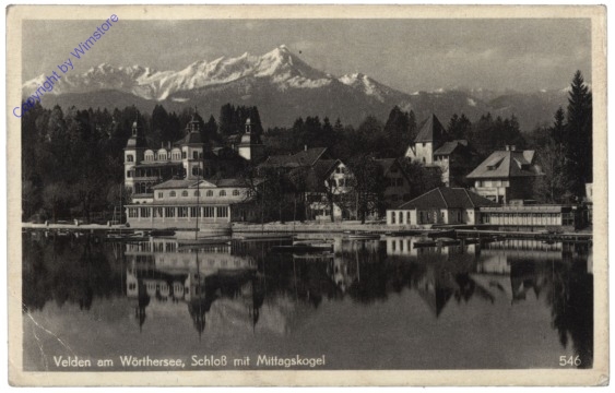 Velden, Schloss mit Mittagskogel