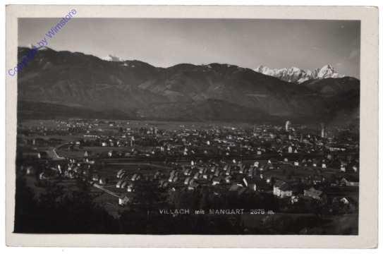 ak114135 Villach, mit Mangart