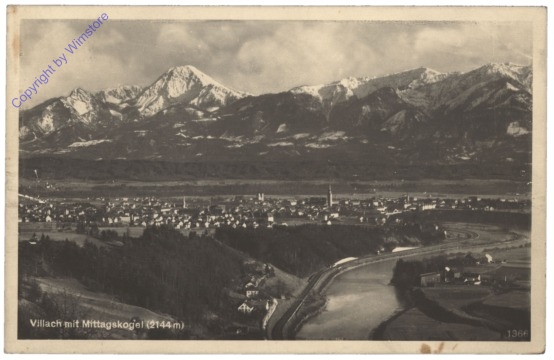 ak114145 Villach, mit Mittagskogel