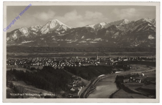 ak114153 Villach, mit Mittagskogel