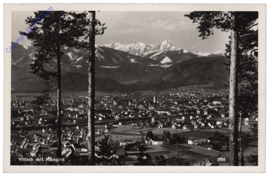 ak114160 Villach, mit Mangart