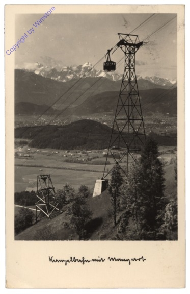 ak114169 Villach, Kanzelbahn mit Mangart