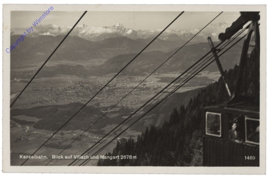 Villach, Kanzelbahn mit Mangart