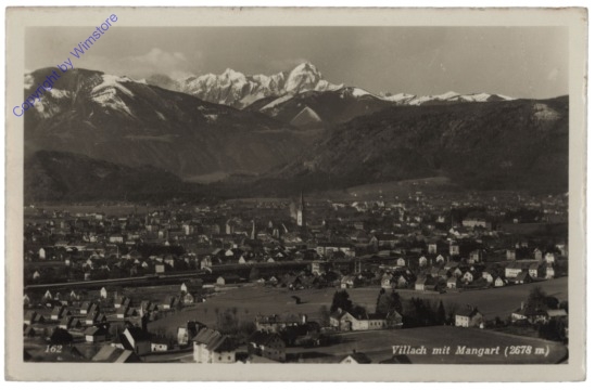 ak114172 Villach, mit Mangart
