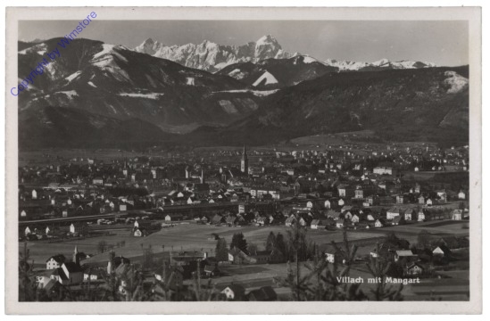 ak114173 Villach, mit Mangart