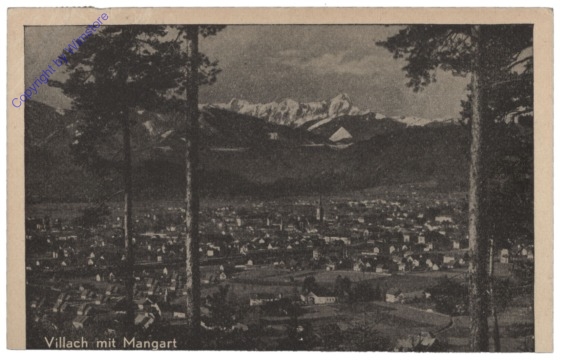 ak114174 Villach, mit Mangart