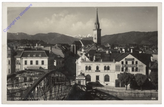 ak114177 Villach, mit Mangart