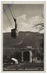 Villach, Kanzelbahn, Talstation. Blick auf Talstation