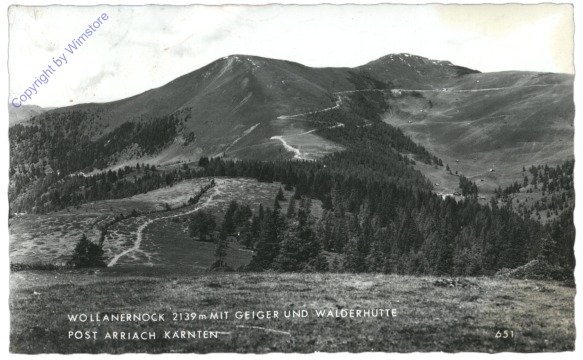 ak114233 Arriach, Wöllanernock mit Walderhütte