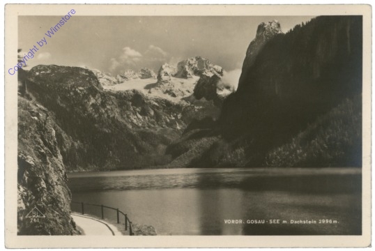 Gosau, Vorderer Gosau-See mit Dachstein