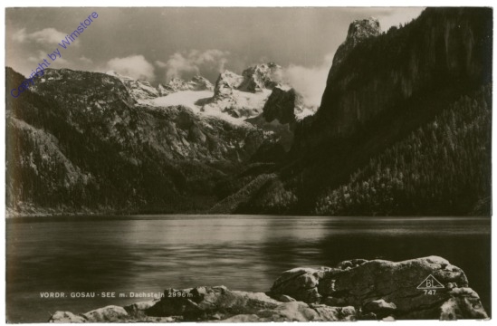 Gosau, Vorderer Gosau-See mit Dachstein