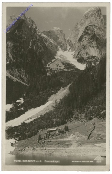 Gosau, Vorderer Gosausee mit dem Donnerkogel