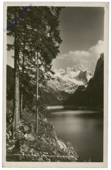 Gosau, Vorderer Gosau-See mit dem Dachstein
