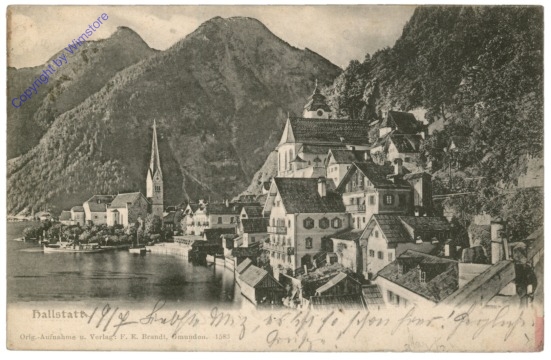 ak114471 Hallstatt, Ortsansicht