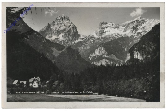 Hinterstoder, "Koglhof" mit Spitzmauer