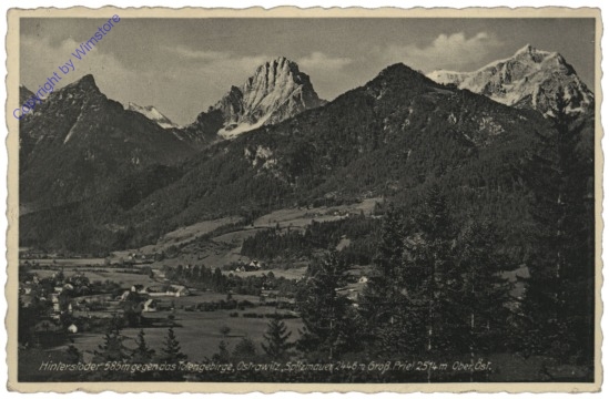 Hinterstoder, gegen das Totengebirge, Ostrawitz, Spitzmauer