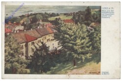 Linz an der Donau, Blick von der Schloßkaserne auf Kapuziner