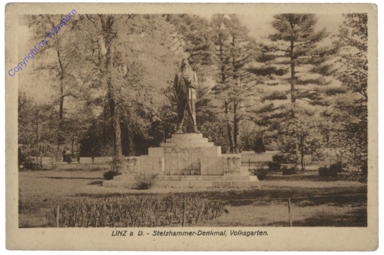 ak114621 Linz an der Donau, Stelzhammer-Denkmal, Volksgarten