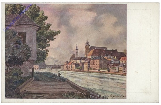 Steyr, Steyrdorf, Blick vom Belleterker