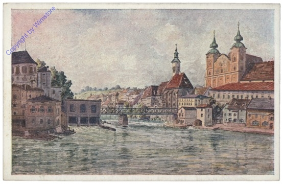 ak114696 Steyr, Zusammenfluss der Enns und Steyr