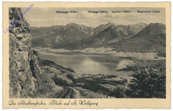 St. Wolfgang, Schafbergbahn, Blick auf St. Wolfgang
