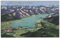 Traunsee, aus der Vogelschau