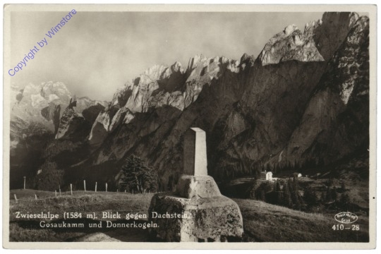 Zwieselalpe, Blick gegen Dachstein, Gosaukamm und Donnerkogel