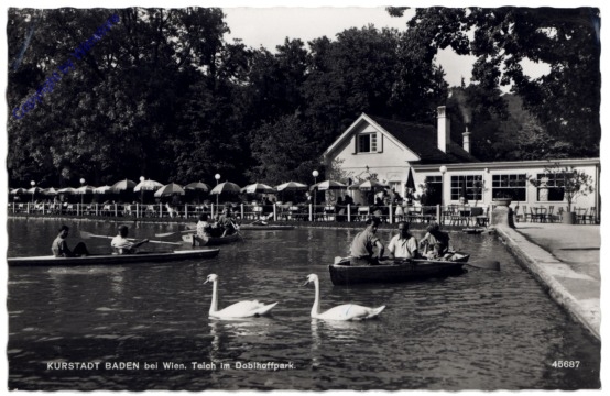 Baden, Teich im Doblhoffpark
