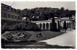 Baden, Blumenuhr und Trinkhalle