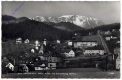 Grünbach, mit Schneeberg