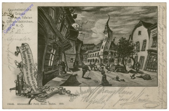 ak115104 Gumpoldskirchen, Feuchtfröhliche Grüße