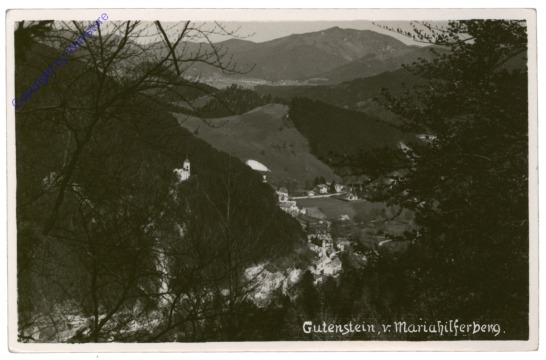 ak115110 Gutenstein, vom Mariahilferberg