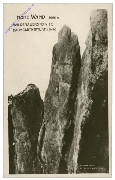 Hohe Wand, Wildenauersteig, Baumgartnerturm