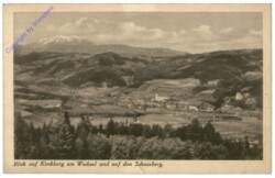 Kirchberg am Wechsel, Blick auf Ort und Schneeberg